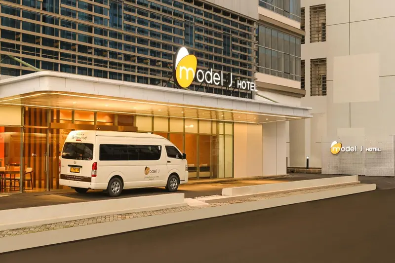 Model J airport shuttle